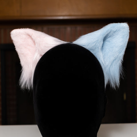 NonWire Fox Ears - Pastel Pink and Blue