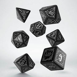 Bloodsucker Dice Set: Black And Silver