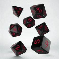 Classic Runic Dice Set: Black And Red